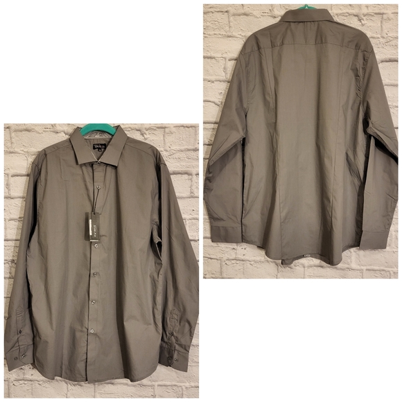 ⬇️🍾💝Men's Galaxy Button Down Long Sleeve Shirt - Picture 2 of 8